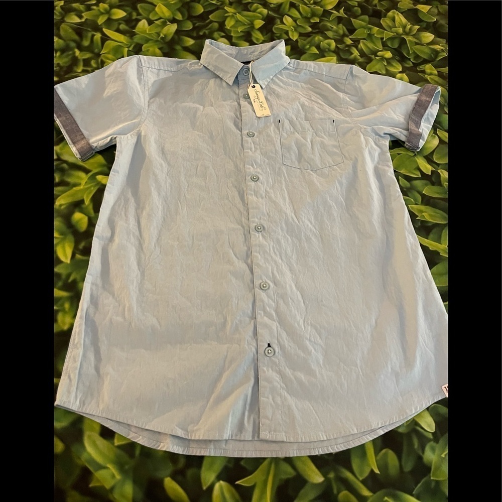 Sovereign Code Kids Big Boys Short Sleeve Button Down Shirt, XL, NWOT